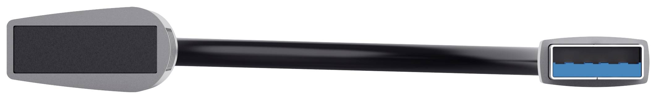 Trust Halyx-4-port 1+4 Port USB 3.1 Gen 1-Hub Dunkelgrau