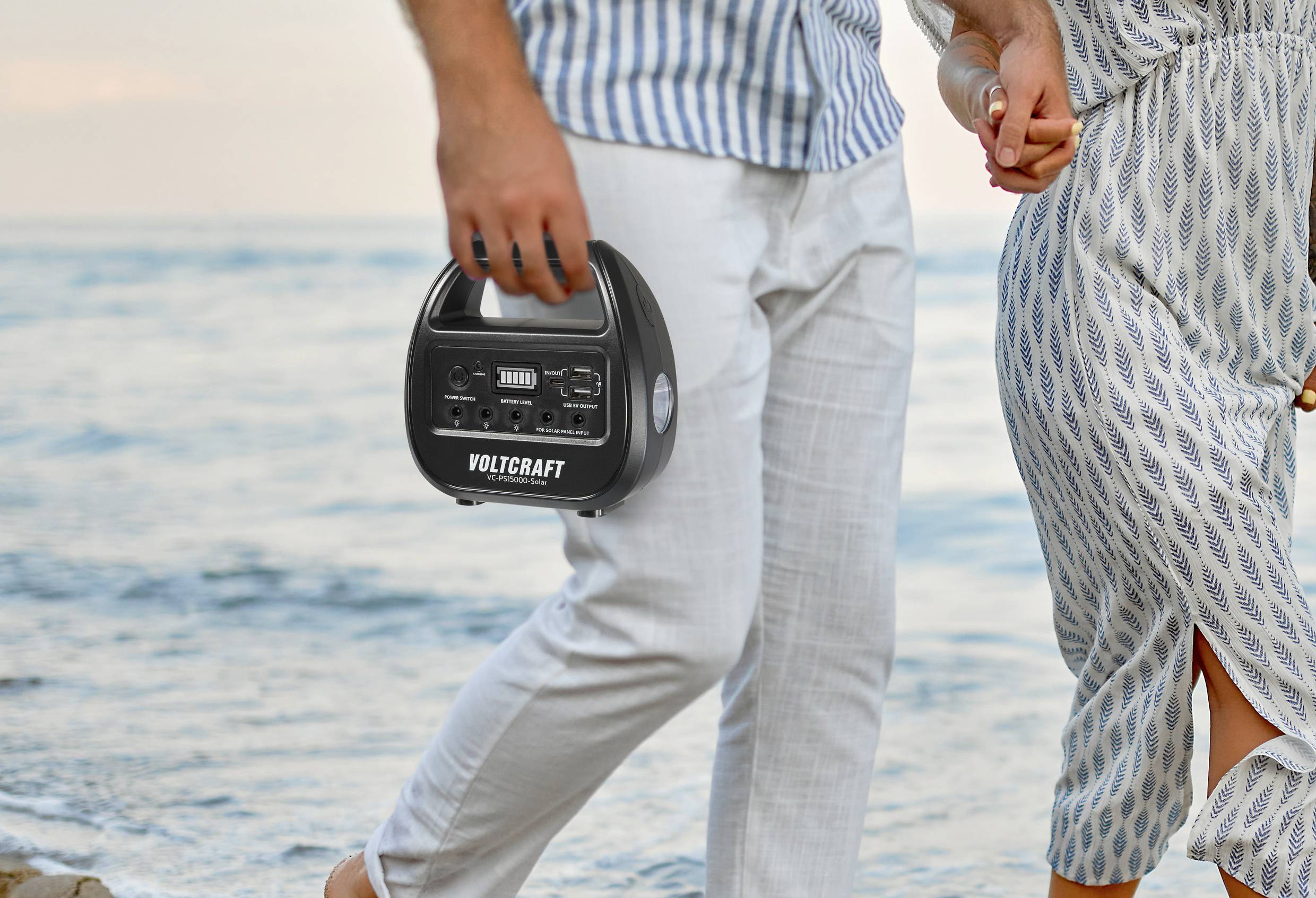 VOLTCRAFT VC-PS15000-Solar VC-14297675 Solar-Powerbank Ladestrom Solarzelle 0.51 A 3 W 15000 mAh