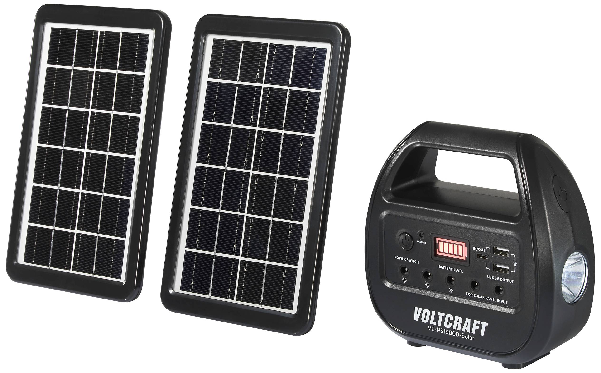 VOLTCRAFT VC-PS15000-Solar VC-14297675 Solar-Powerbank Ladestrom Solarzelle 0.51 A 3 W 15000 mAh