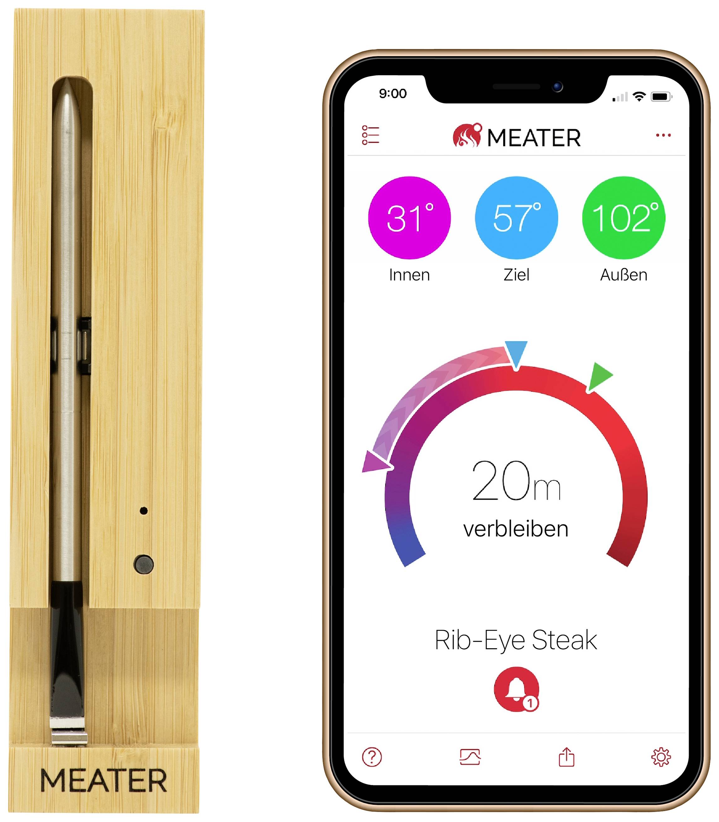 Meater (10m range) Grillthermometer Holz