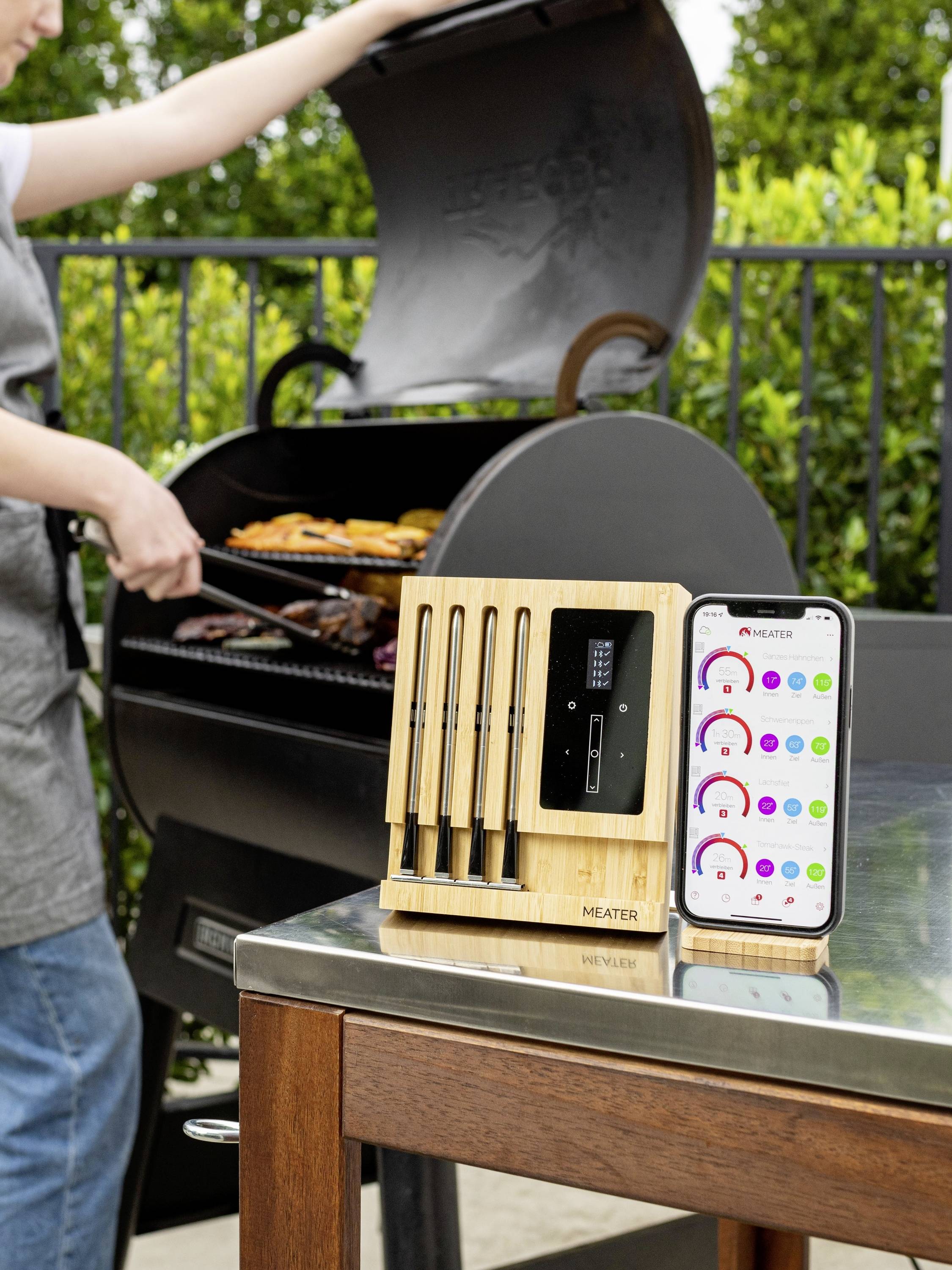 Meater Block Grillthermometer Holz