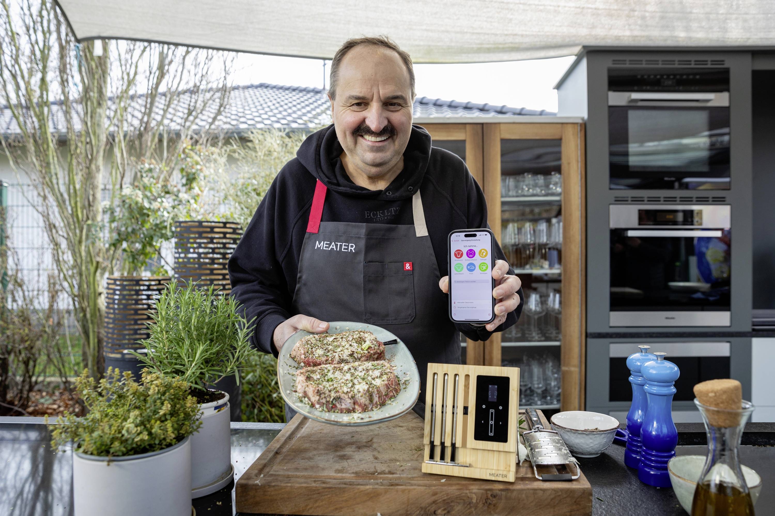 Meater Block Grillthermometer Holz