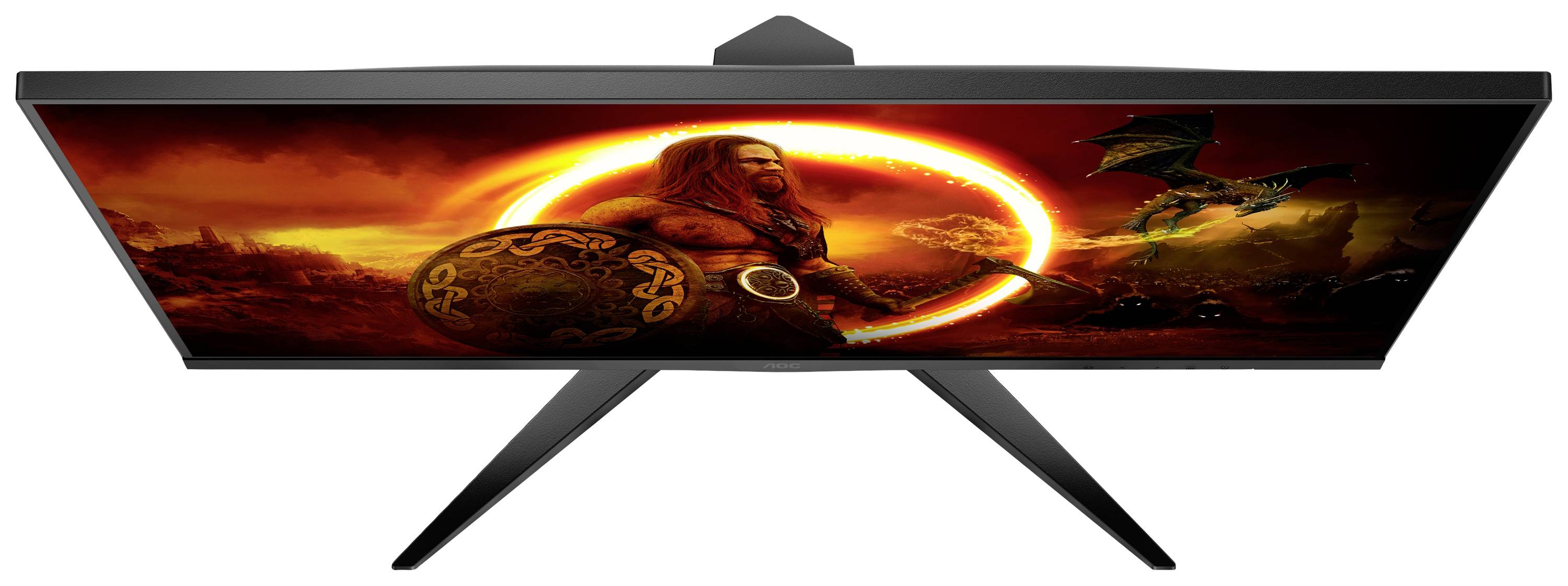 AOC U28G2AE/BK Gaming Monitor EEK G (A - G) 71.1 cm (28 Zoll) 3840 x 2160 Pixel 16:9 1 ms HDMI®, DisplayPort, Audio-Line-in, Kopfhörer (3.5 mm Klin