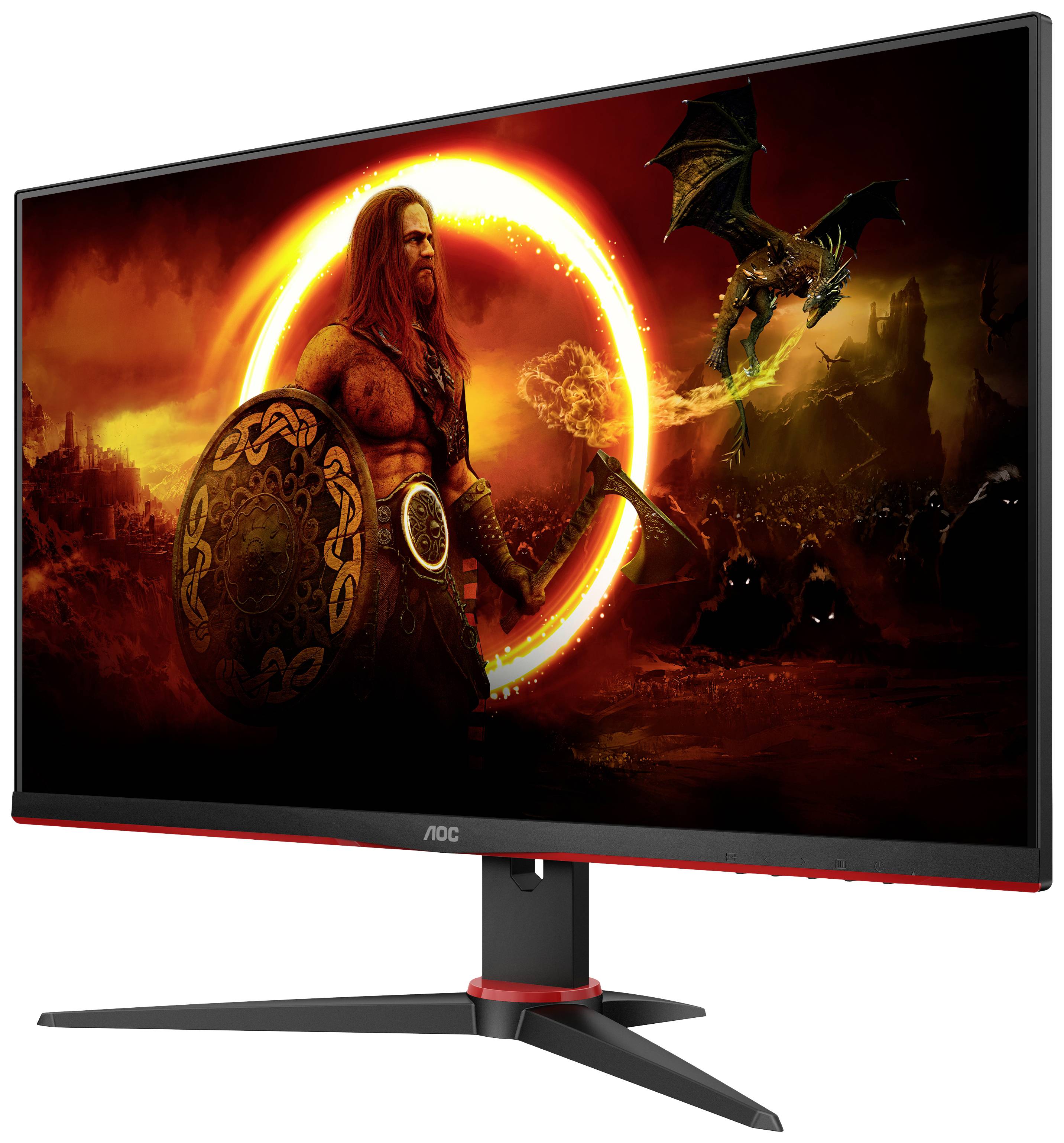 AOC 24G2SAE/BK Gaming Monitor EEK E (A - G) 60.5 cm (23.8 Zoll) 1920 x 1080 Pixel 16:9 1 ms Kopfhörer (3.5 mm Klinke), DisplayPort, HDMI® VA LCD