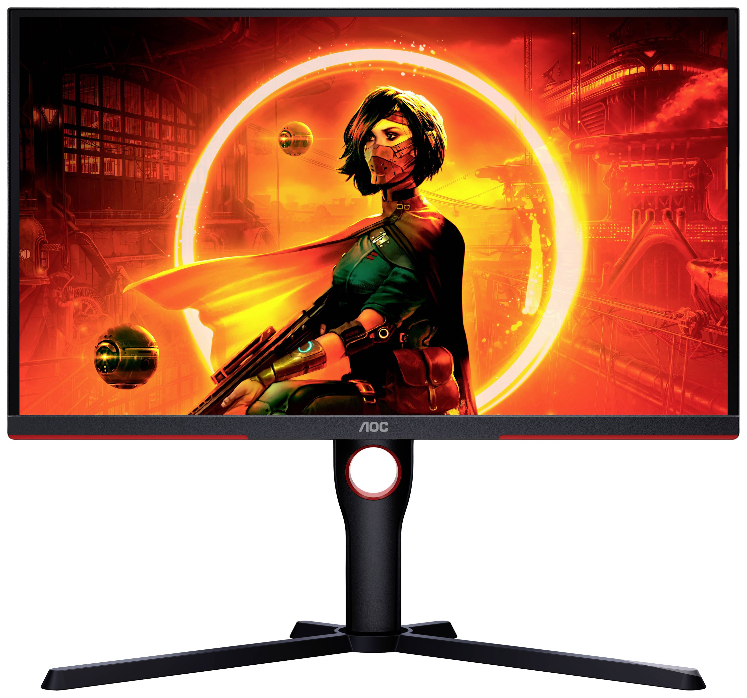 AOC 25G3ZM/BK Gaming Monitor EEK E (A - G) 62.2 cm (24.5 Zoll) 1920 x 1080 Pixel 16:9 1 ms HDMI®, DisplayPort, Kopfhörer (3.5 mm Klinke) VA LCD