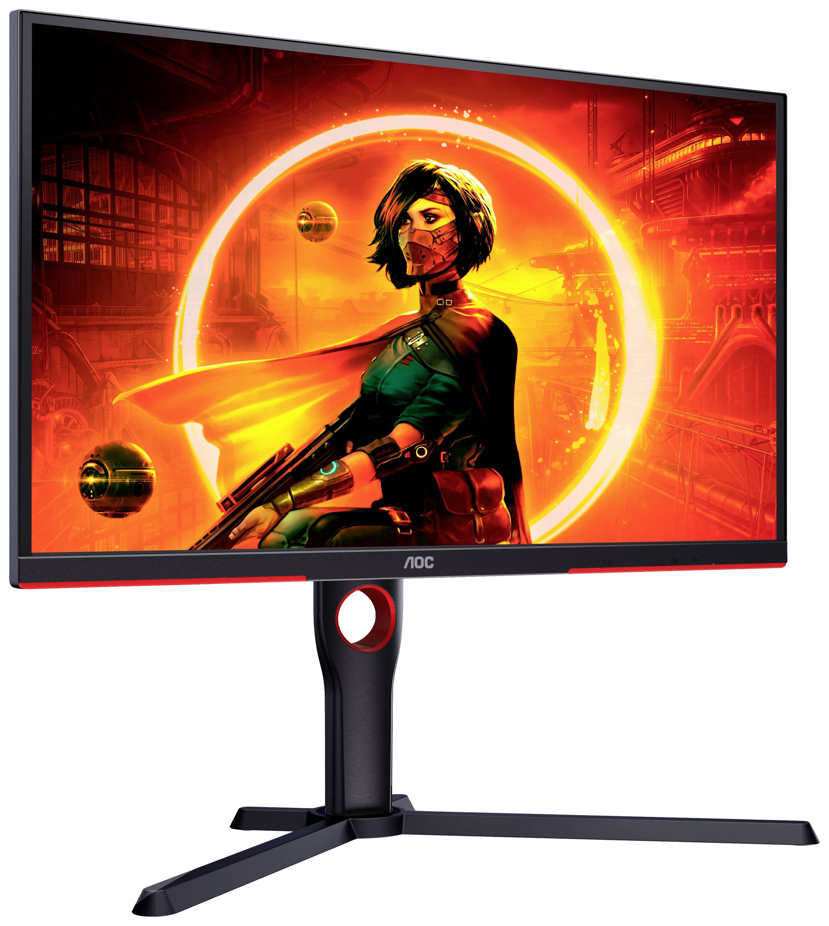 AOC 25G3ZM/BK Gaming Monitor EEK E (A - G) 62.2 cm (24.5 Zoll) 1920 x 1080 Pixel 16:9 1 ms HDMI®, DisplayPort, Kopfhörer (3.5 mm Klinke) VA LCD