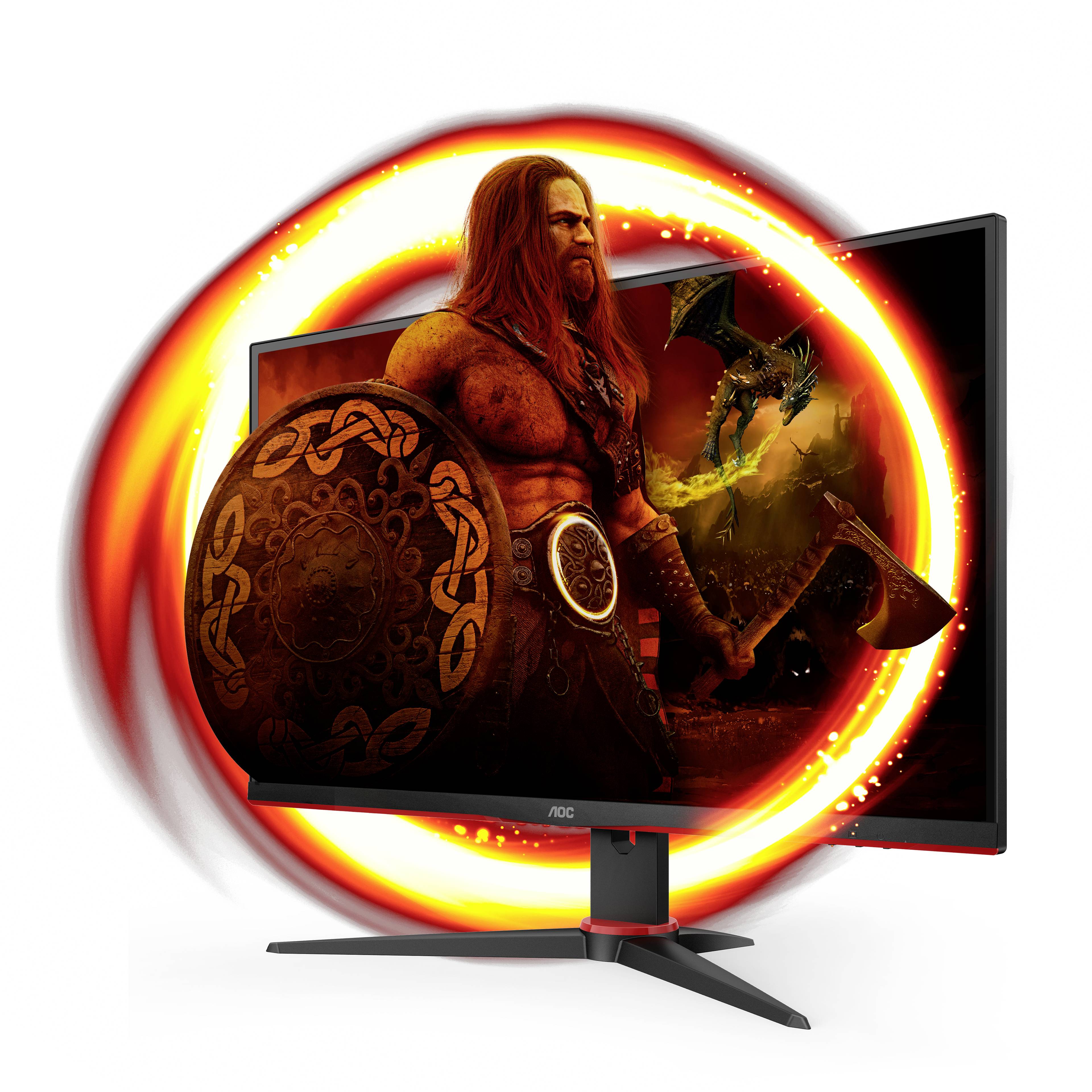 AOC Q27G2E/BK Gaming Monitor EEK F (A - G) 68.6 cm (27 Zoll) 2560 x 1440 Pixel 16:9 1 ms Kopfhörer (3.5 mm Klinke), DisplayPort, HDMI® VA LCD