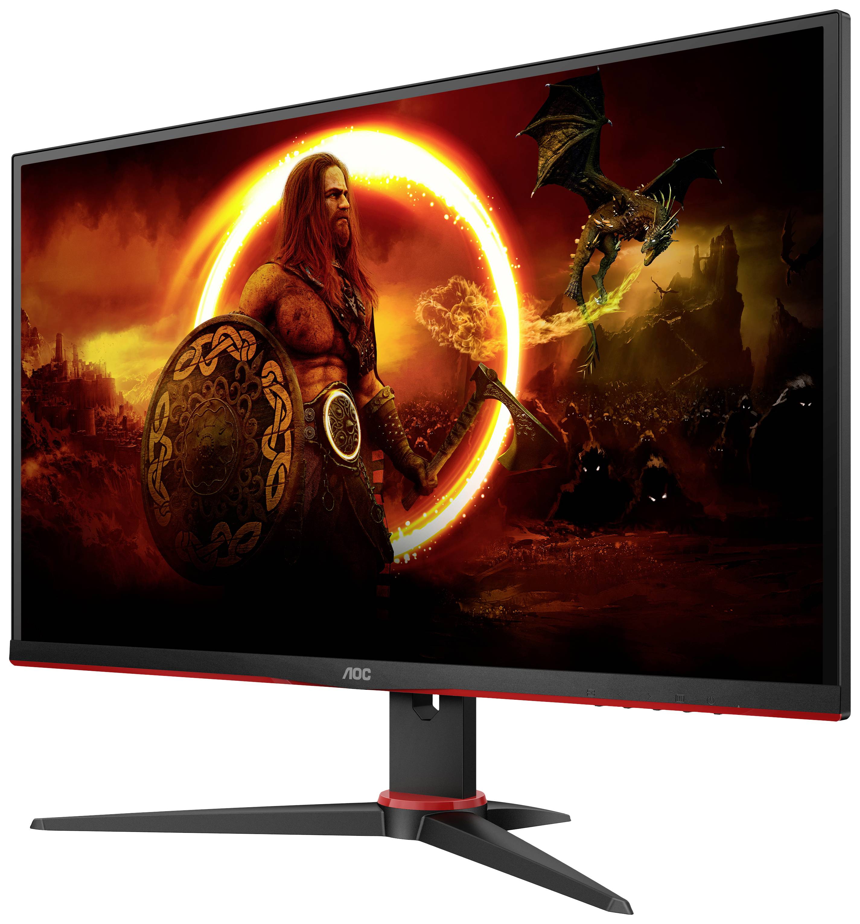 AOC Q27G2E/BK Gaming Monitor EEK F (A - G) 68.6 cm (27 Zoll) 2560 x 1440 Pixel 16:9 1 ms Kopfhörer (3.5 mm Klinke), DisplayPort, HDMI® VA LCD