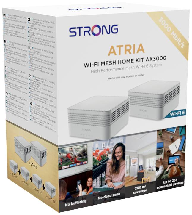 Strong MESKAX300ADD einzeln Mesh-Netzwerk 3000 MBit/s 2.4 GHz, 5 GHz
