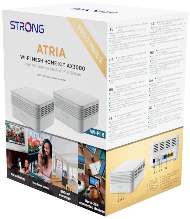 Strong MESKAX300ADD einzeln Mesh-Netzwerk 3000 MBit/s 2.4 GHz, 5 GHz