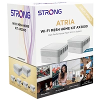 Strong MESHKITAX3000 2er-Pack Mesh-Netzwerk 3000MBit/s 2.4GHz, 5GHz Strong MESHKITAX3000 2er-Pack Mesh-Netzwerk 3000MBit/s 2.4GHz, 5GHz