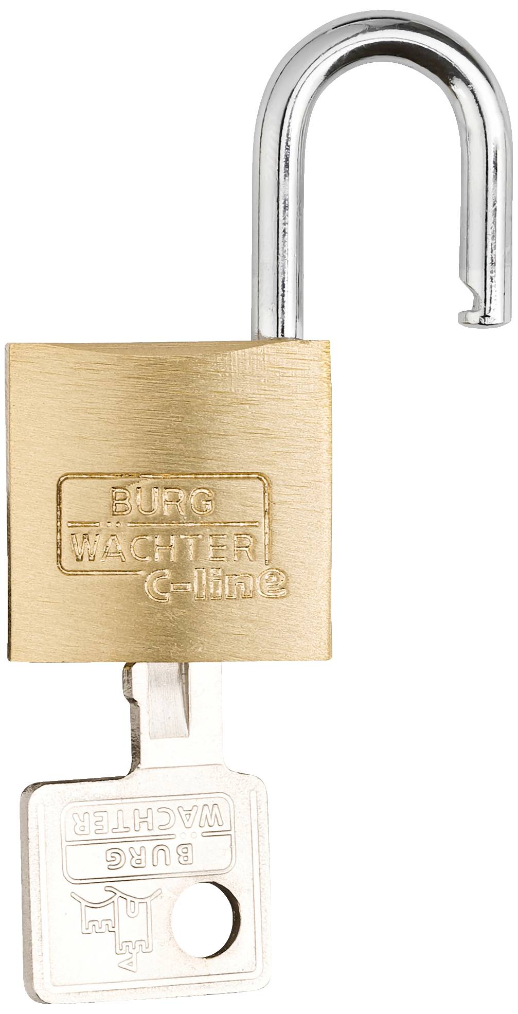 Burg Wächter 2961 Vorhängeschloss 25.00mm verschieden schließend Messing Schlüsselschloss