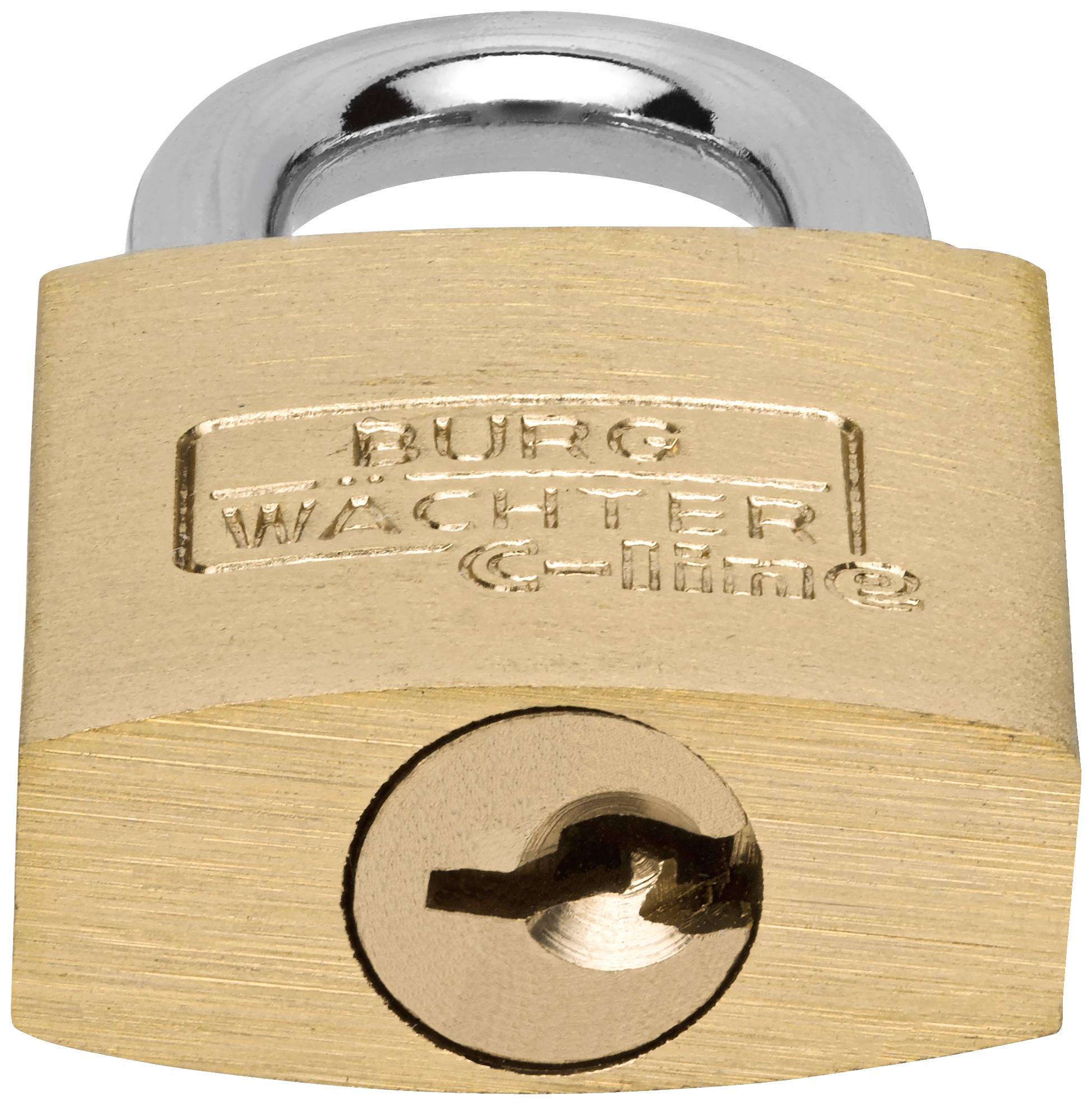 Burg Wächter 2961 Vorhängeschloss 25.00mm verschieden schließend Messing Schlüsselschloss