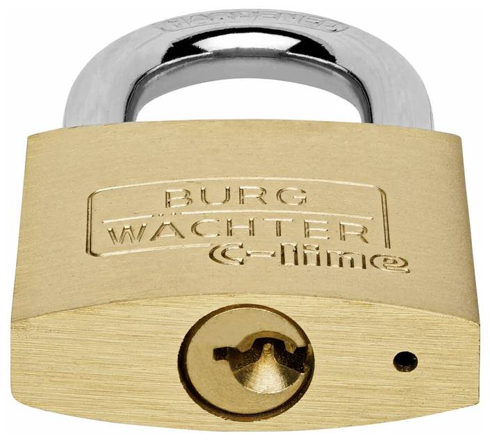 Burg Wächter 29941 Vorhängeschloss 40.00mm gleichschließend Messing Schlüsselschloss