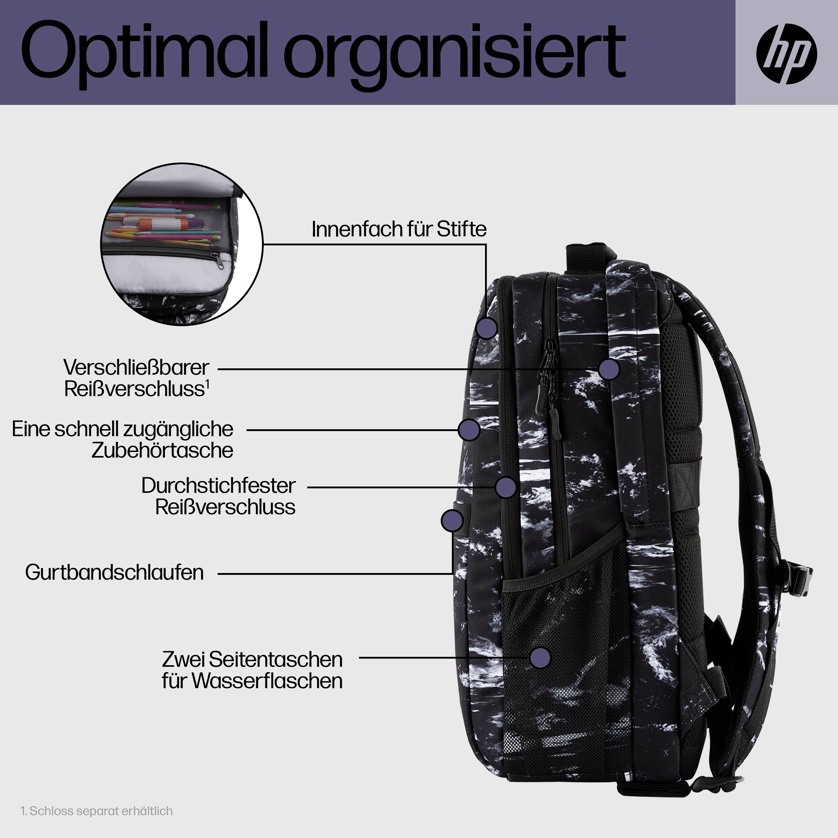 HP Notebook Rucksack Campus XL Passend für maximal: 40,9 cm (16,1") Stone