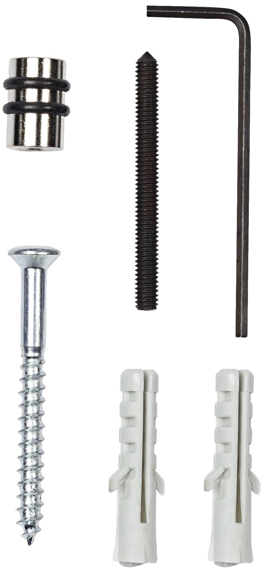 Burg Wächter Schlüsselkasten Como 6401/22 Ni 9410 Anzahl Haken 22 Silber-Schwarz