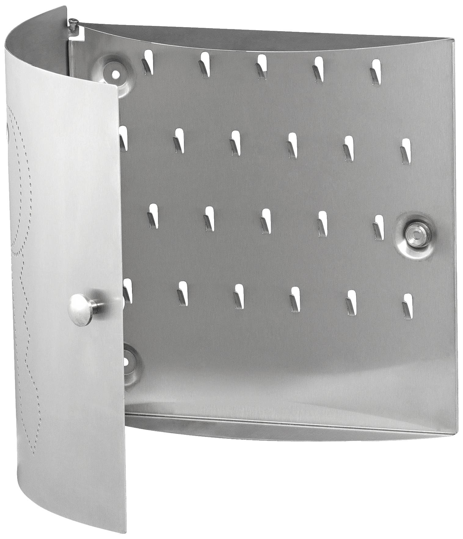 Burg Wächter Schlüsselkasten Como 6401/22 Ni 9410 Anzahl Haken 22 Silber-Schwarz