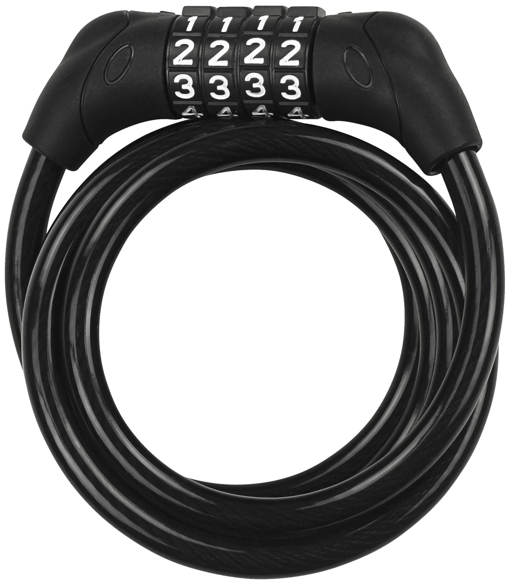 Burg Wächter 1230 C 120 Spiralkabelschloss Schwarz Zahlenschloss