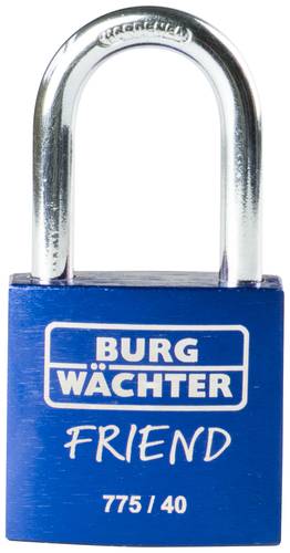 Burg Wächter 39441 Vorhängeschloss 40.00mm verschieden schließend Blau Schlüsselschloss