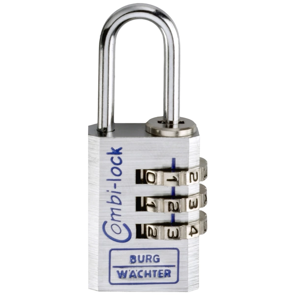 Burg Wächter 3631 Vorhängeschloss 22.90mm Alusilber (Chrom) Zahlenschloss Burg Wächter 3631 Vorhängeschloss 22.90mm Alusilber (Chrom) Zahlenschloss