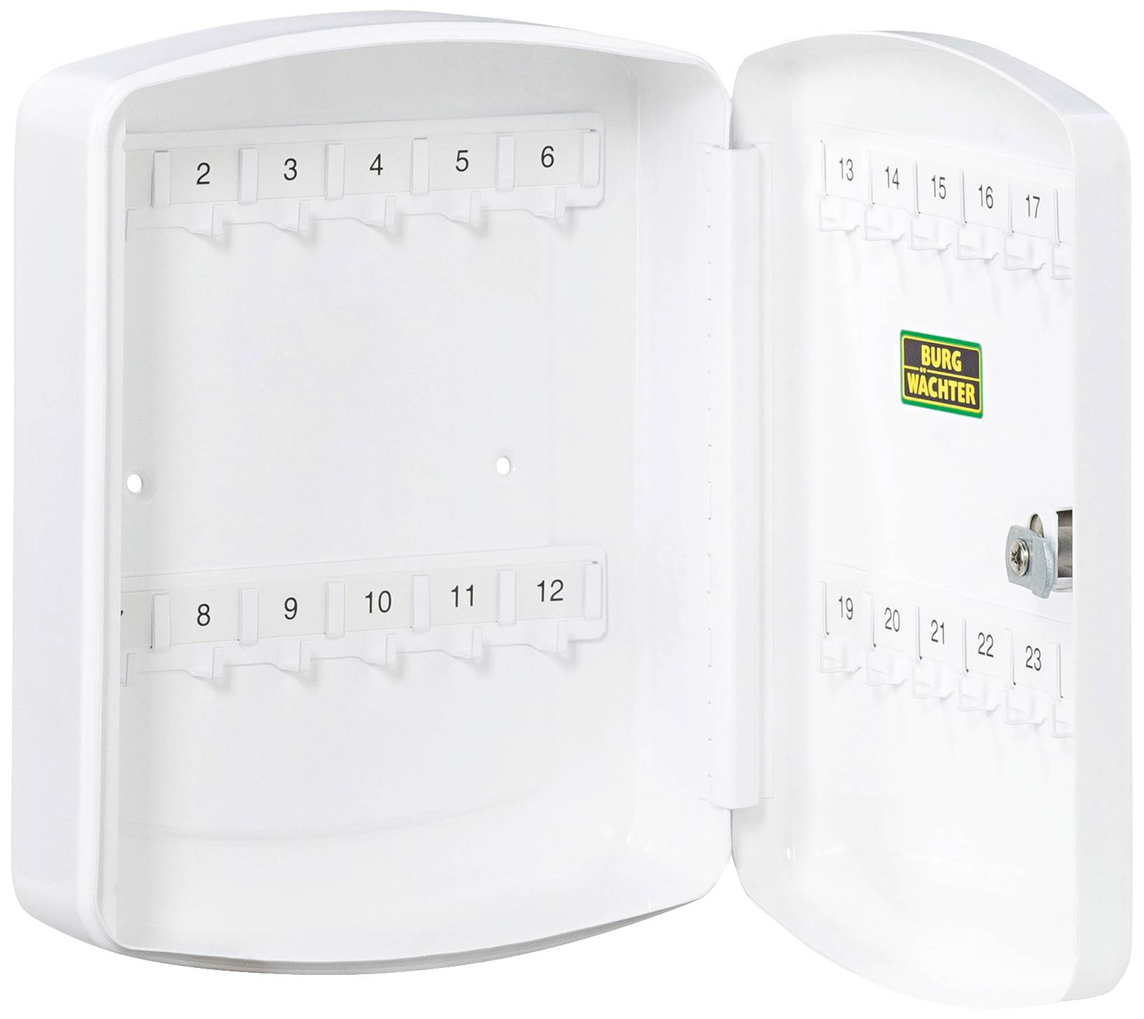 Burg Wächter Schlüsselkasten KB 24W 28260 Anzahl Haken 24 Weiß