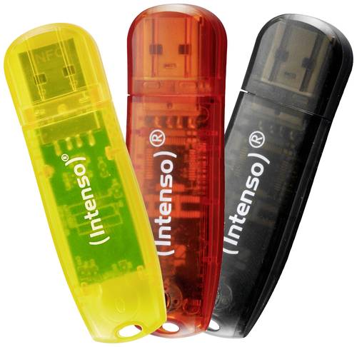 Intenso Rainbow Line USB-Stick 32GB Gelb, Rot, Schwarz 3502483 USB 2.0