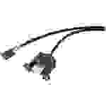 Renkforce USB-Kabel USB 2.0 Pfostenstecker 4pol., USB-A Buchse 0.60 m Schwarz schraubbar RF-5719748