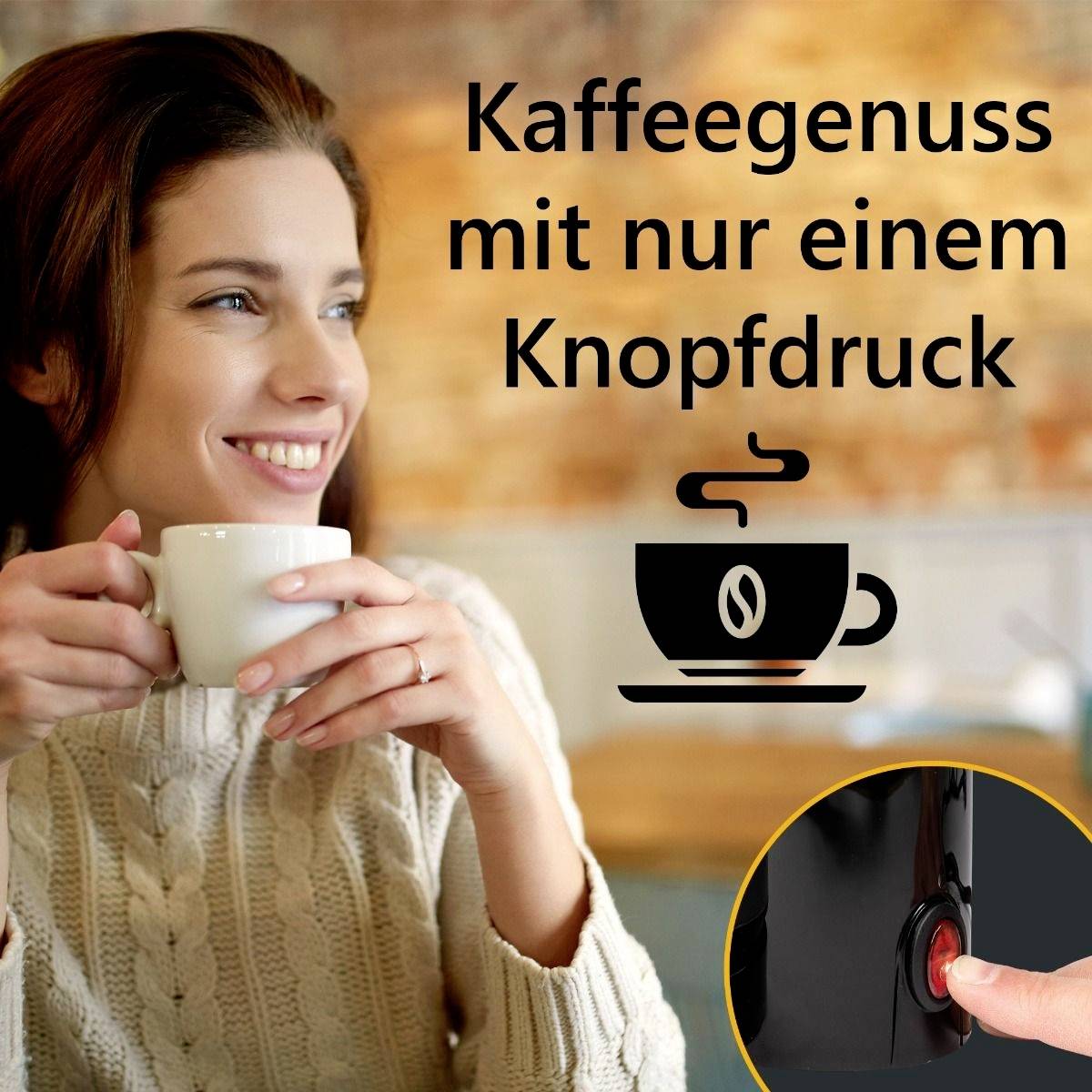 Clatronic KA 3327, Filterkaffeemaschine, Gemahlener Kaffee, 870 W, Schwarz, Edelstahl
