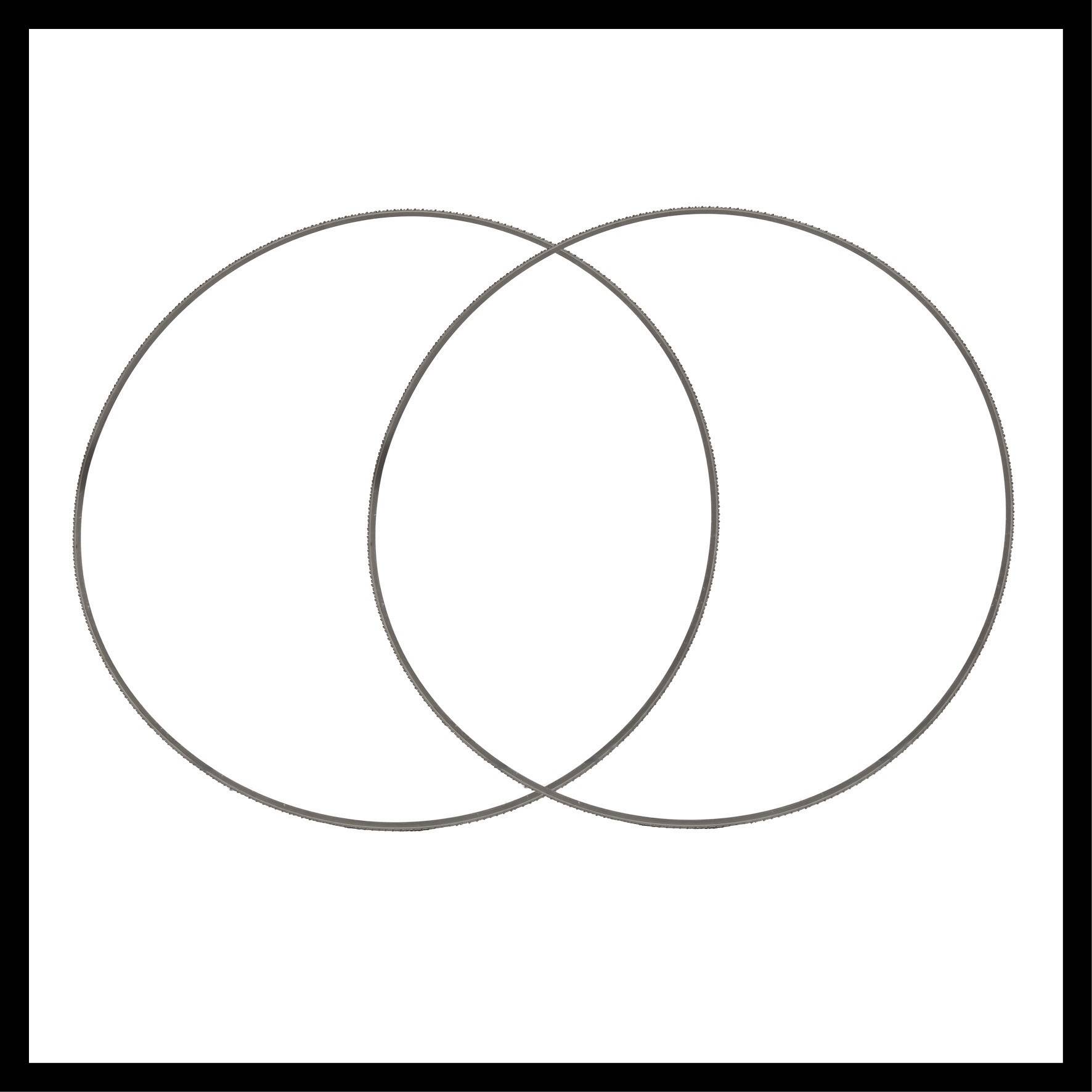 Zwei sich überschneidende Kreise, die eine Schnittmenge bilden. Diagramm zur Darstellung gemeinsamer und unterschiedlicher Merkmale.