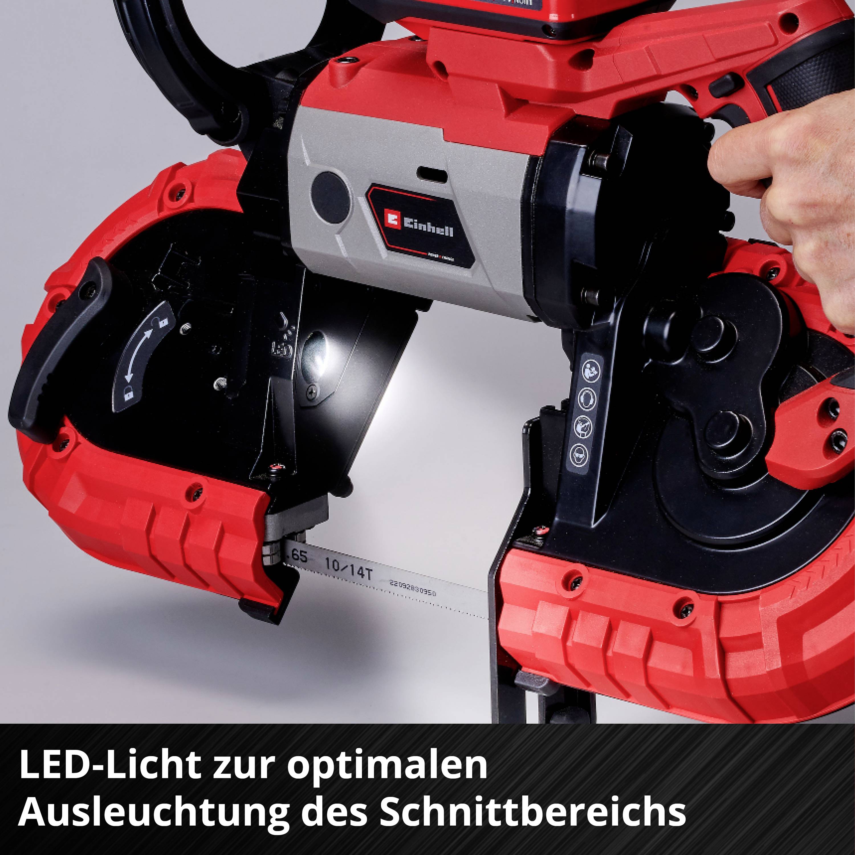 Einhell Akku-Bandsäge TE-MB 18/127 U Li-Solo Power X-Change Schnitttiefe (max.) 115mm 18V Sägeblatt-Länge 1141mm