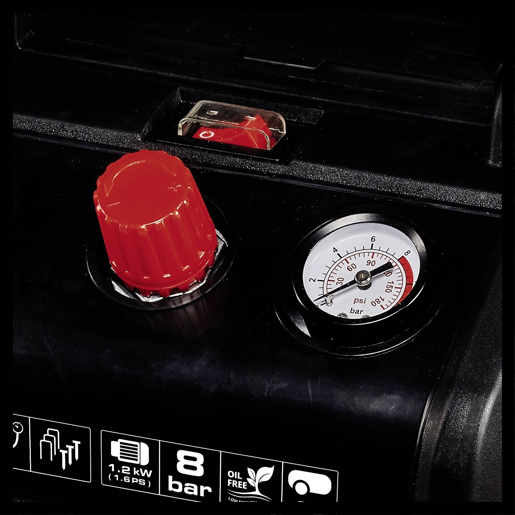 Einhell Druckluft-Kompressor TC-AC 190/6/8 OF 6l 8 bar