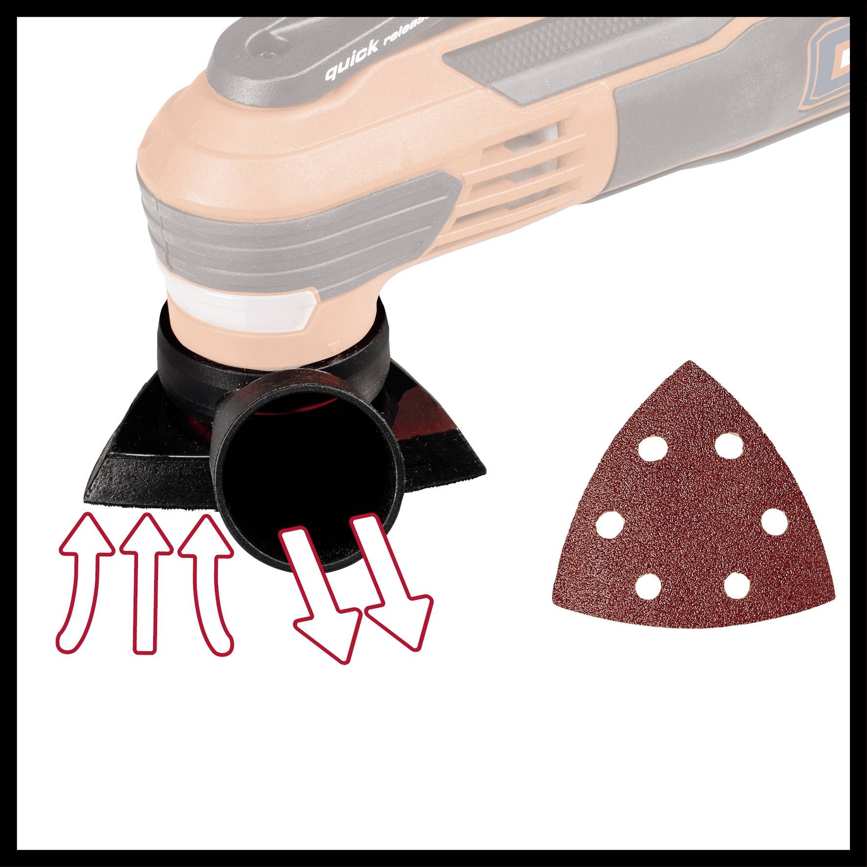 Einhell TE-MG 350 EQ 4465155 Multifunktionswerkzeug mit Zubehör, inkl. Koffer 350W