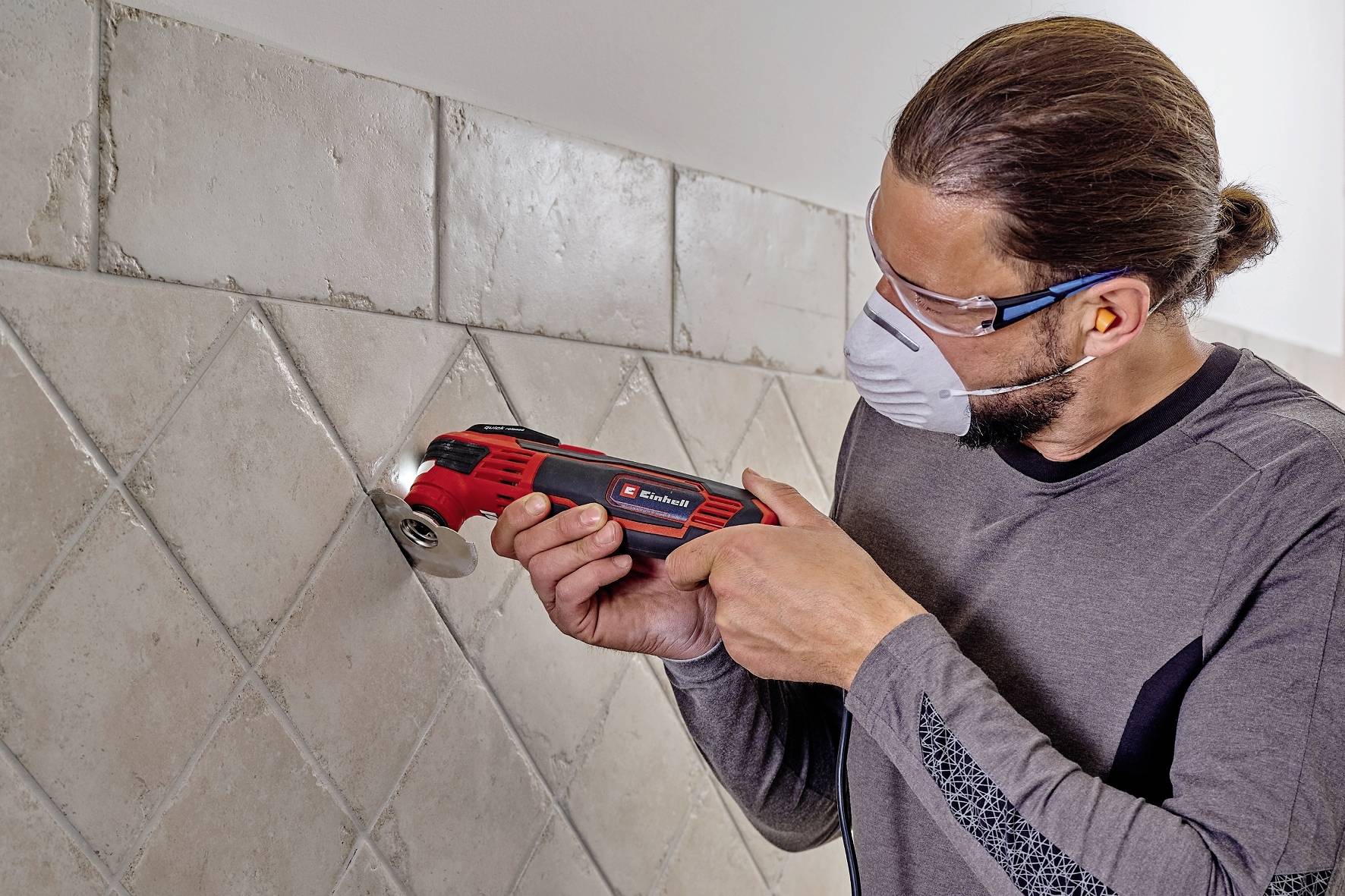 Einhell TE-MG 350 EQ 4465155 Multifunktionswerkzeug mit Zubehör, inkl. Koffer 350W