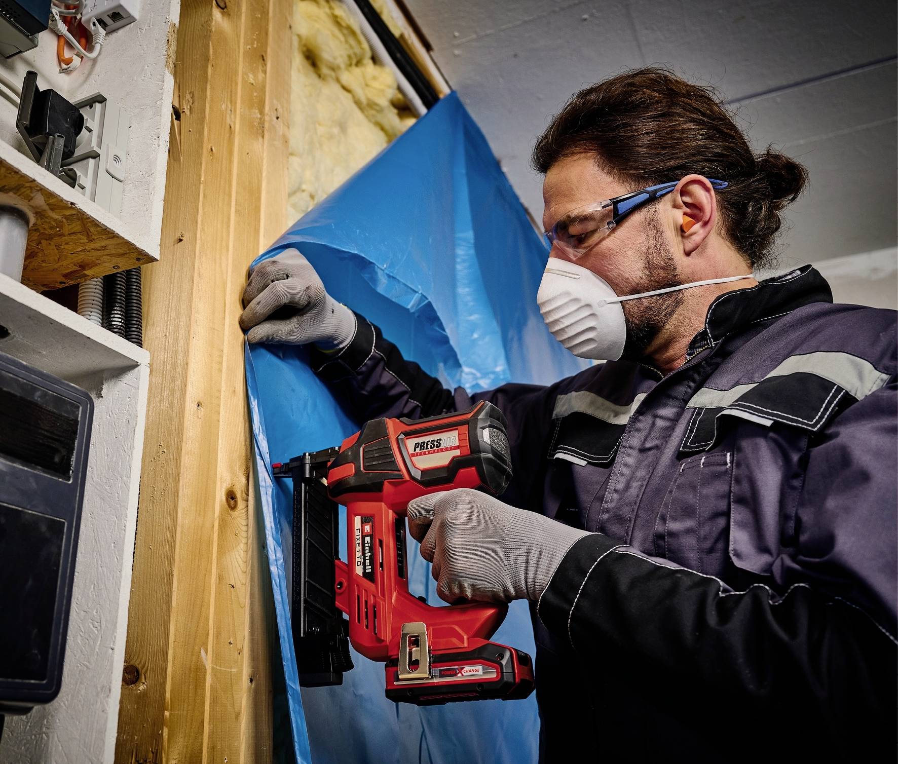 Einhell Professional FIXETTO 18/38 S Professional Power X-Change Familie 4257785 Akkutacker Klammerntyp Typ 53 ohne Akku, ohne