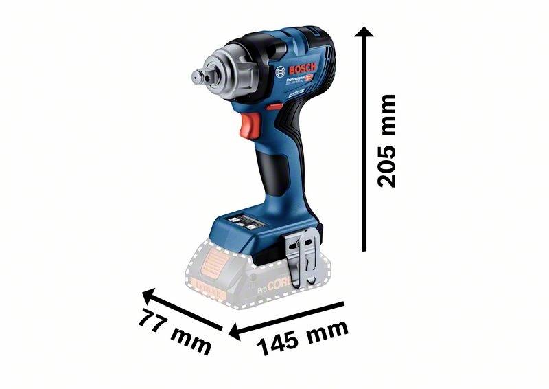 Bosch Professional 18V-330 HC 06019L5003 Akku-Drehschlagschrauber 18 V Li-Ion inkl. 2. Akku, inkl. Ladegerät, inkl. Koffer