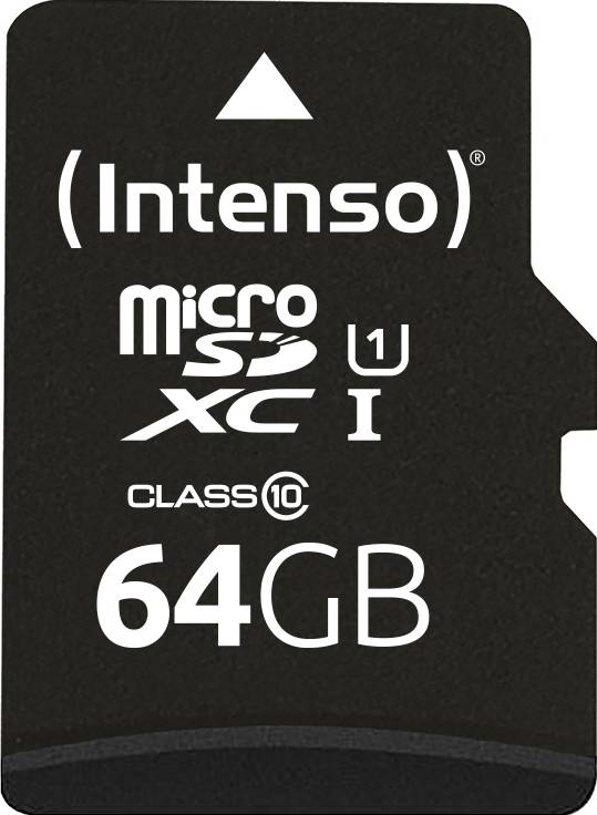 Intenso 64GB microSDXC Performance microSD-Karte 64 GB Class 10 UHS-I Wasserdicht