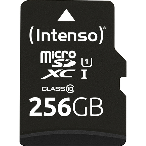 Intenso 256GB microSDXC Performance microSD-Karte 256 GB Class 10 UHS-I Wasserdicht