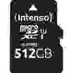 Intenso 512GB microSDXC Performance microSD-Karte 512GB Class 10 UHS-I Wasserdicht