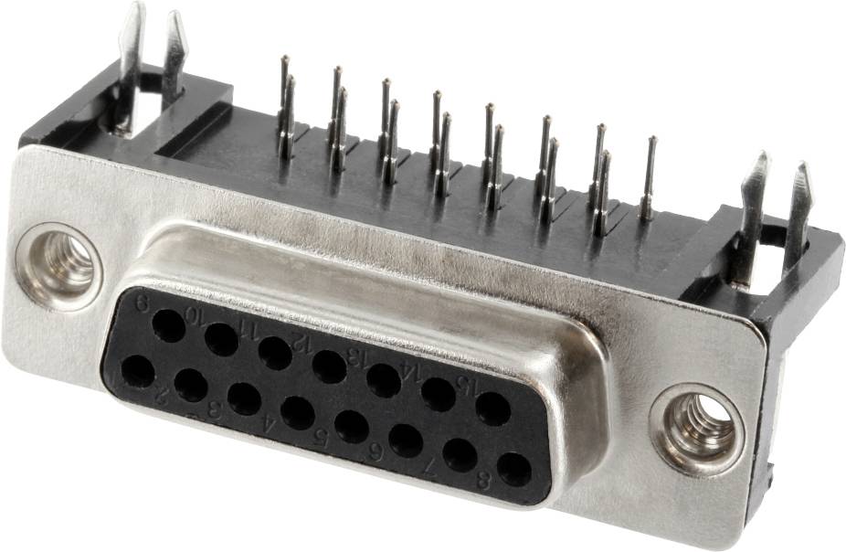 Connfly DS1037-15FNBKT7-0CC D-SUB Buchsenleiste Polzahl: 15 Lötpins Tray