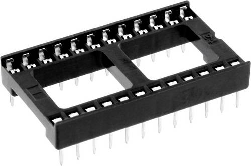 Connfly DS1009-24AT1WS-0B2 IC-Fassung Rastermaß: 2.54 mm Polzahl: 24 Tube