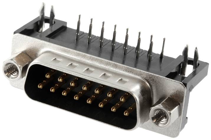 Connfly DS1037-15MNAKT74-0CC D-SUB Stiftleiste Polzahl: 15 Lötpins Tray