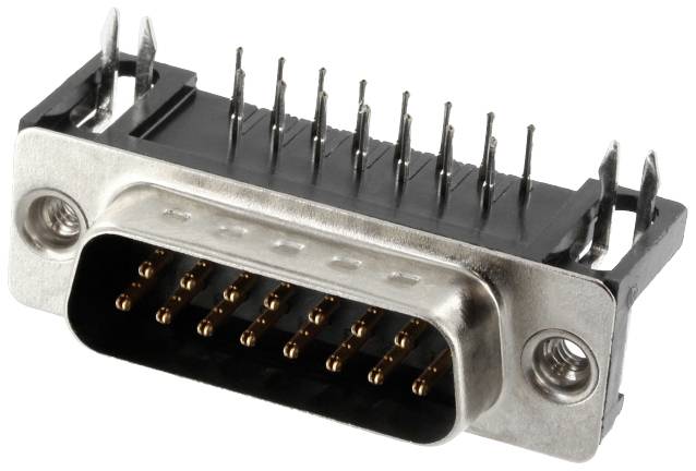 Connfly DS1037-15MNBKT7-0CC D-SUB Stiftleiste Polzahl: 15 Lötpins Tray