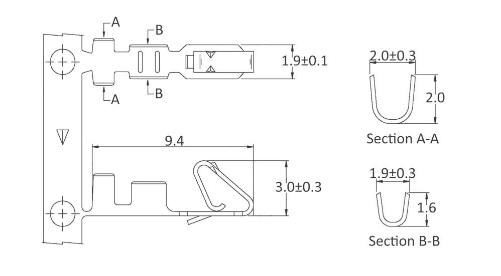 Econ connect Crimpkontakt CRB Tape cut