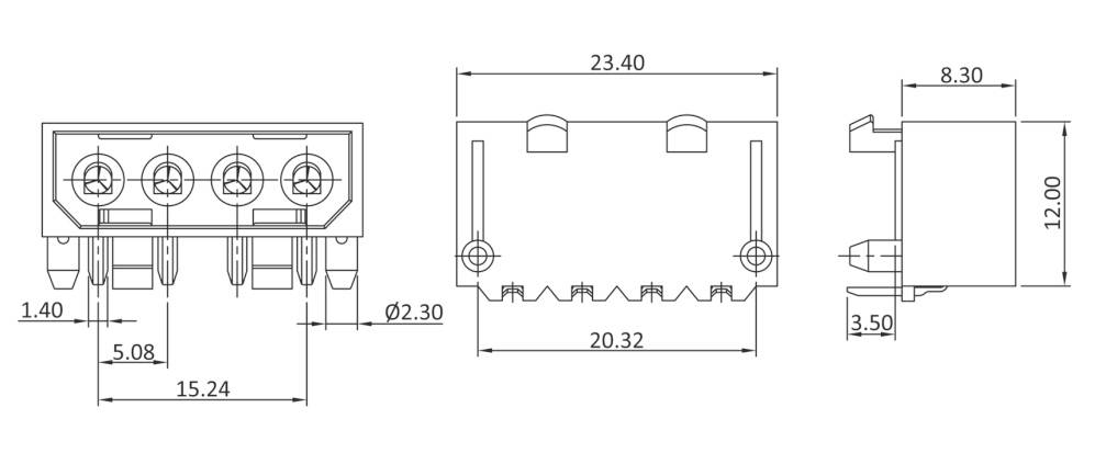 Econ connect Stiftleiste (Standard) Polzahl Gesamt 4 Rastermaß: 5.08mm FK05PW Bulk