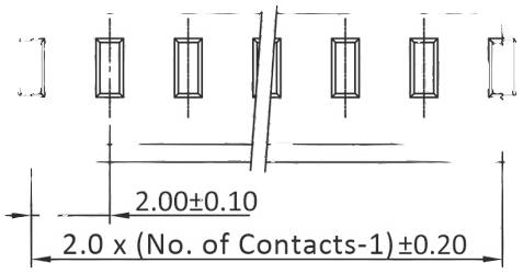 Econ connect Kabelgehäuse Polzahl Gesamt 6 Rastermaß: 2mm H22H6 Bulk