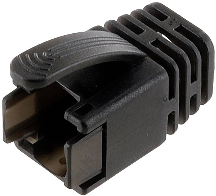 Econ connect Knickschutz für Cat.8 Stecker schwarz KSC8SW Knickschutztülle Schwarz