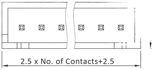Econ connect Stiftleiste (Standard) Anzahl Reihen: 1 Polzahl je Reihe: 6 W33S6 Bulk
