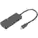 Digitus DS-45334 DisplayPort / USB-C® Adapter [1x USB-C® - 3x DisplayPort Buchse] Schwarz ohne Lade