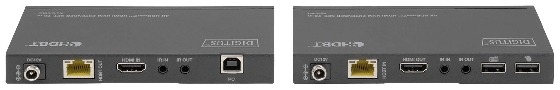 Digitus DS-55512 HDMI Adapter [1x HDMI-Buchse - 1x HDMI-Buchse] Schwarz 4K UHD