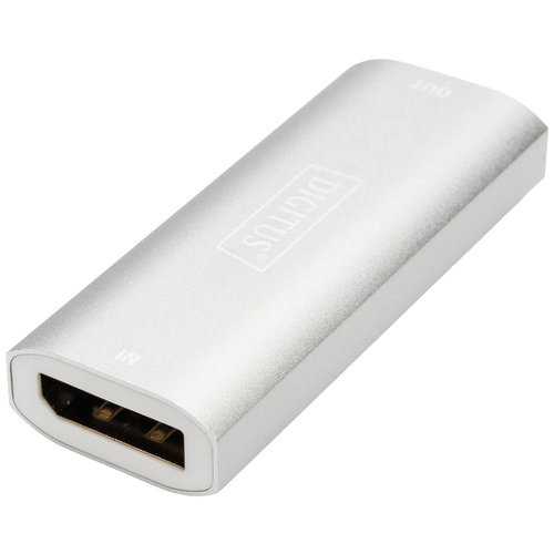 Digitus DS-55524 DisplayPort Adapter [1x DisplayPort Buchse - 1x DisplayPort Buchse] Silber HDMI-fähig, High Speed-HDMI, Ultra HD